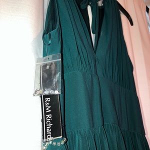 NWT Long Formal Teal Dress